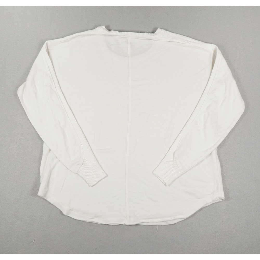 Rag & Bone Womens Long Sleeve Top Oversized Modal Cotton White Size S Minimalist image 4